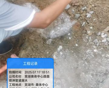  暗管地埋管漏水点精确定位